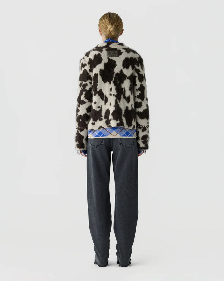 Guest in Residence - Cowhide Grizzly Jacket Oatmeal/Burnt Cocoa