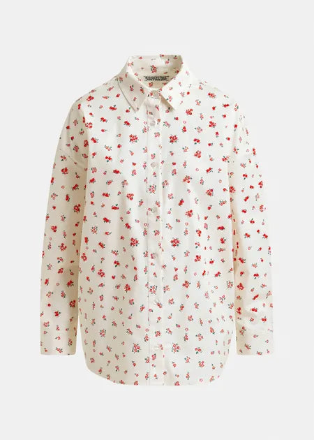 Essentiel Antwerp - Off-White Floral Shirt