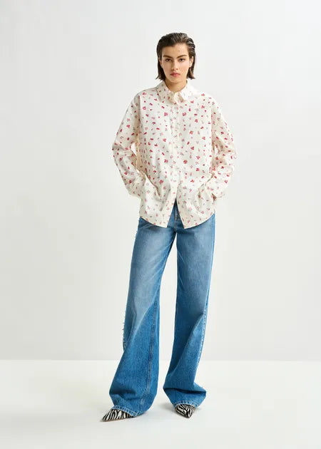 Essentiel Antwerp - Off-White Floral Shirt