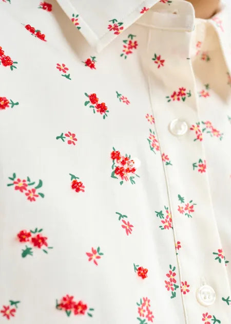 Essentiel Antwerp - Off-White Floral Shirt