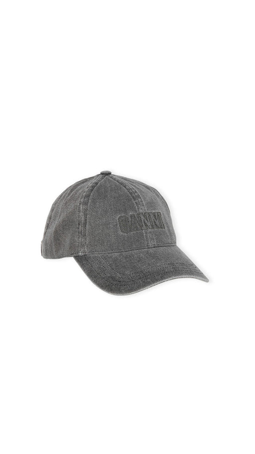 Ganni - Black Denim Cap Hat