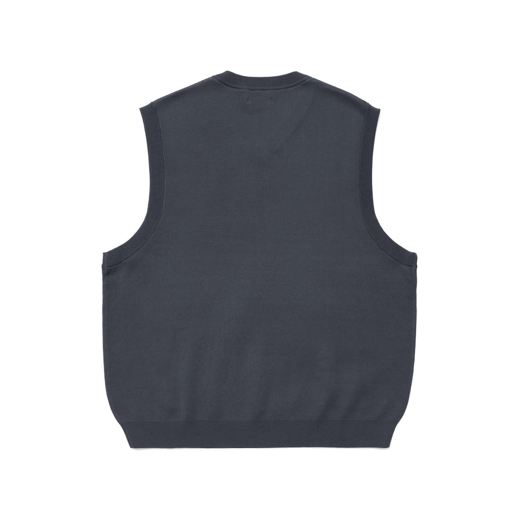 Malbon - Nettle Knit Vest in Seaport Blue