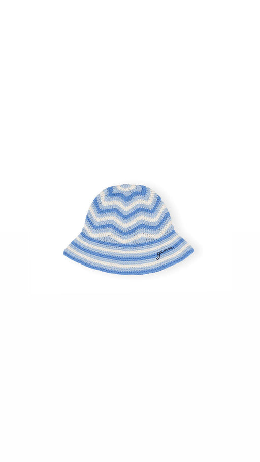 Ganni - Heather Cotton Crochet Bucket Hat