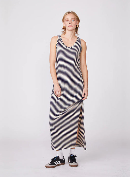Stateside - Wheat Navy Stripe Tank Dress