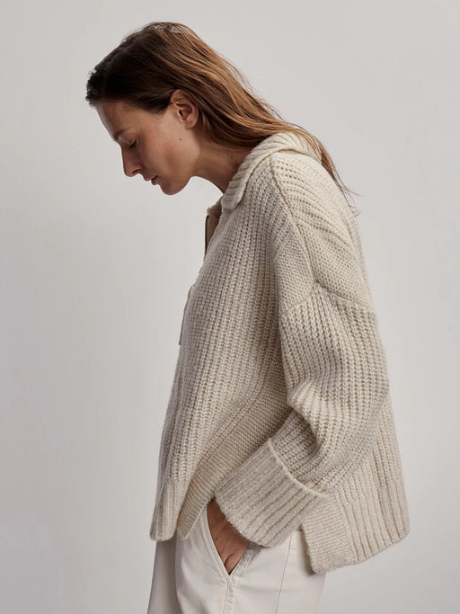 Varley - Amelia Half Zip in Birch