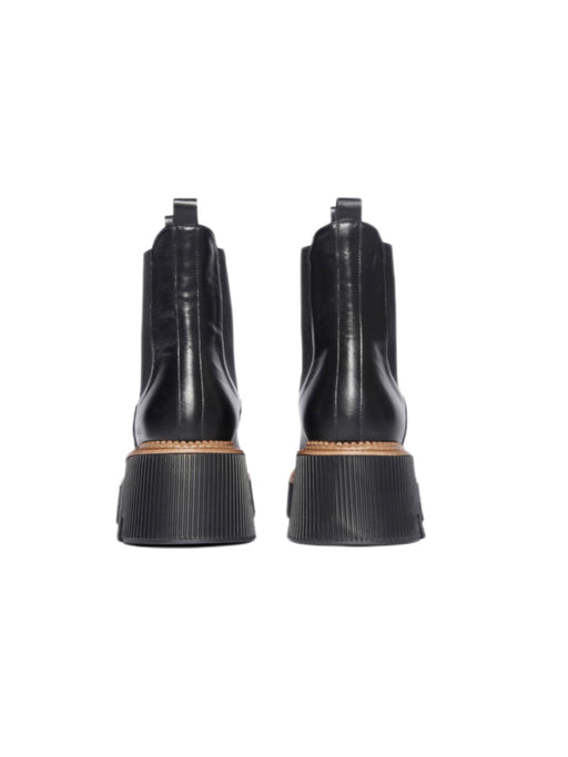 Freda Salvador - Black Calf Water Resistant Bess Lug Sole Chelsea Boot