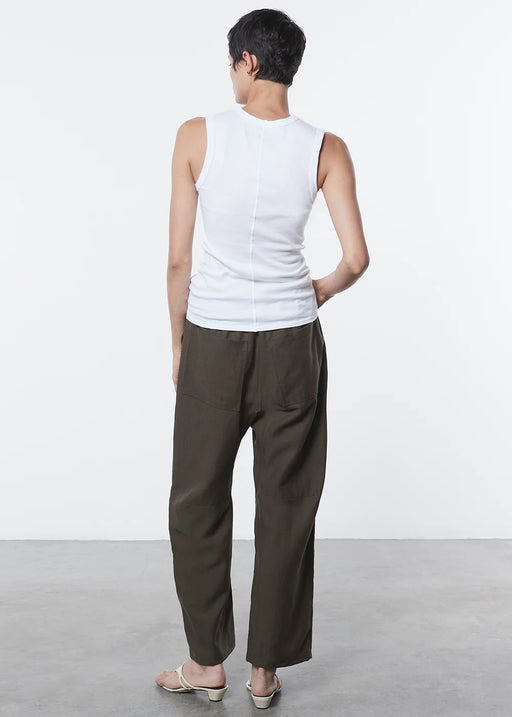 Enza Costa - Essential Sleeveless U Tee in White