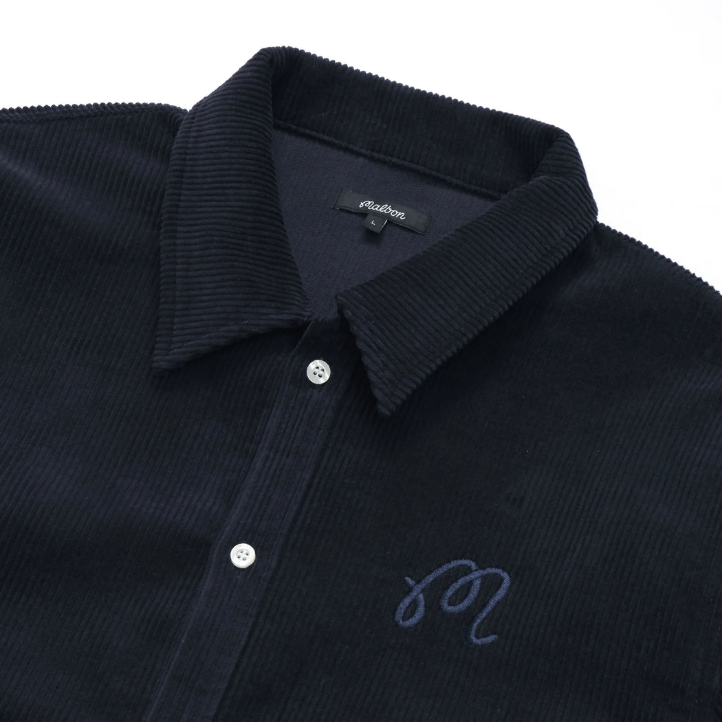 Malbon - Indigo Wright Wide Wale Corduroy Shirt
