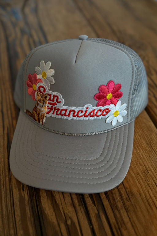 J+C Hats - Grey San Francisco Fox Trucker Hat