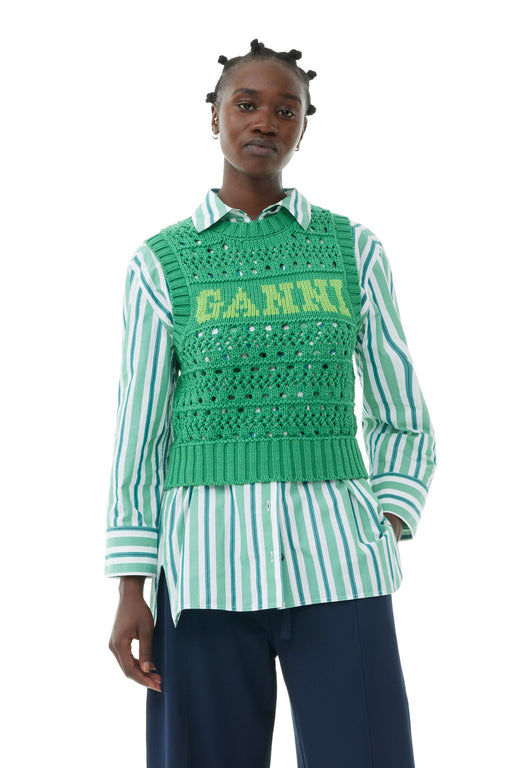 Ganni - Juniper Cotton Rope Vest