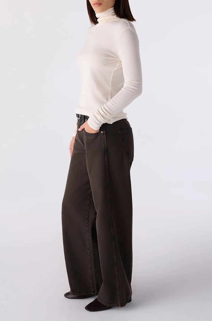AMO - Kira Wide Leg Jean in Workshop