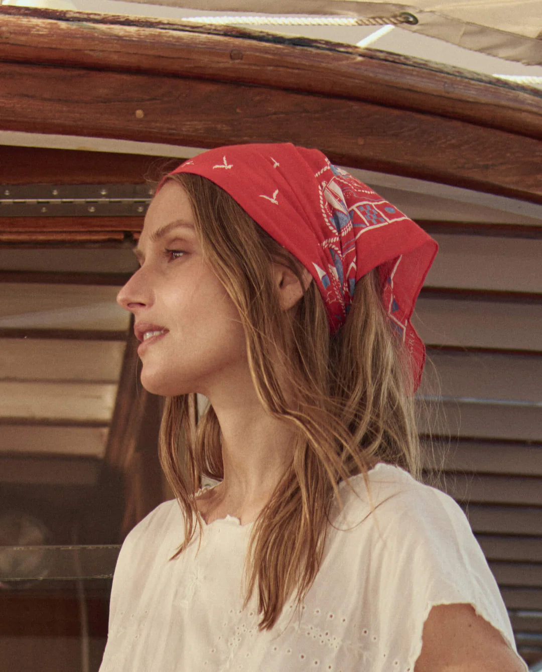 The Great - Sailboat Bandana Red
