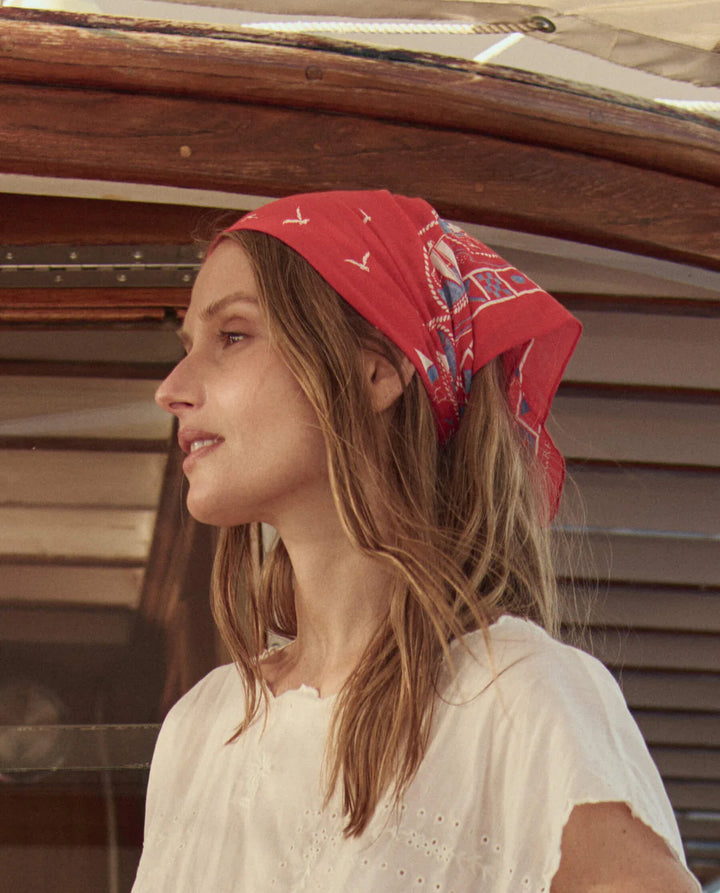 The Great - Sailboat Bandana Red