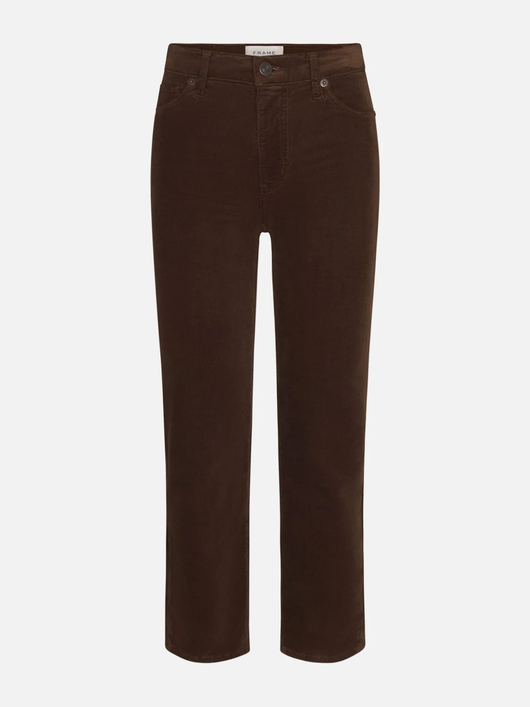 Frame - Bitter Chocolate Le Sleek Straight Corduroy Jean