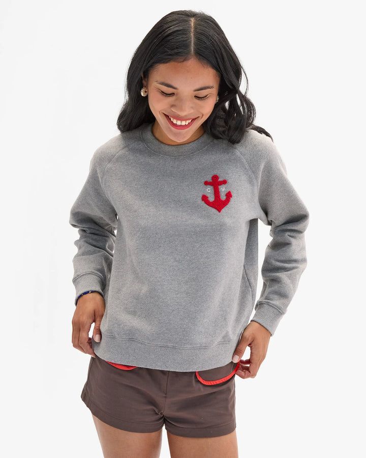 Clare V. - Anchor Le Court Sweatshirt Grey Melange