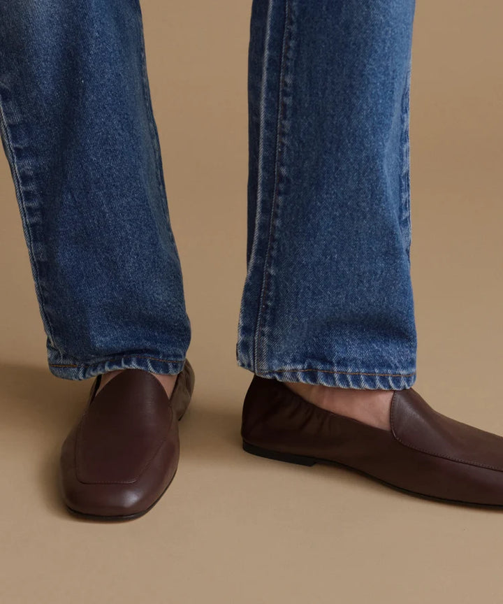 Jenni Kayne - Leather Vale Loafer Chocolate