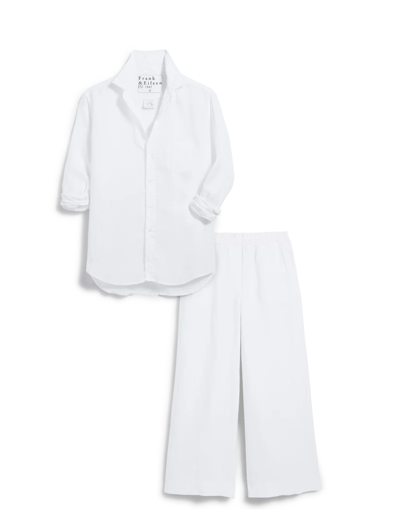 Frank & Eileen - Linen Set in Tuscany Getaway White