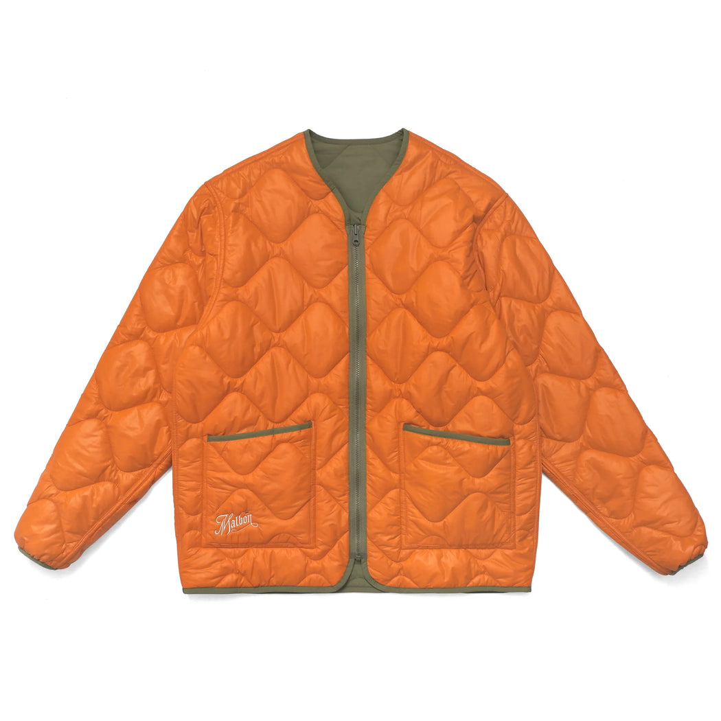 Malbon - Weston Quilted Reversible Liner Jacket in Moss