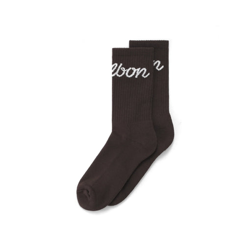 Malbon - Brown Bon Script Sock