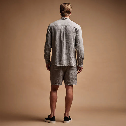 James Perse - Silver Grey Pigment Mens Lightweight Linen Shirt