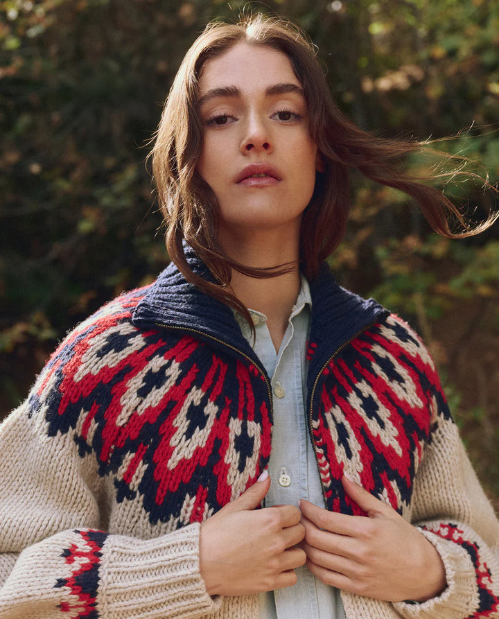 The Great - Nordic Sweater in Glacier Fair Isle