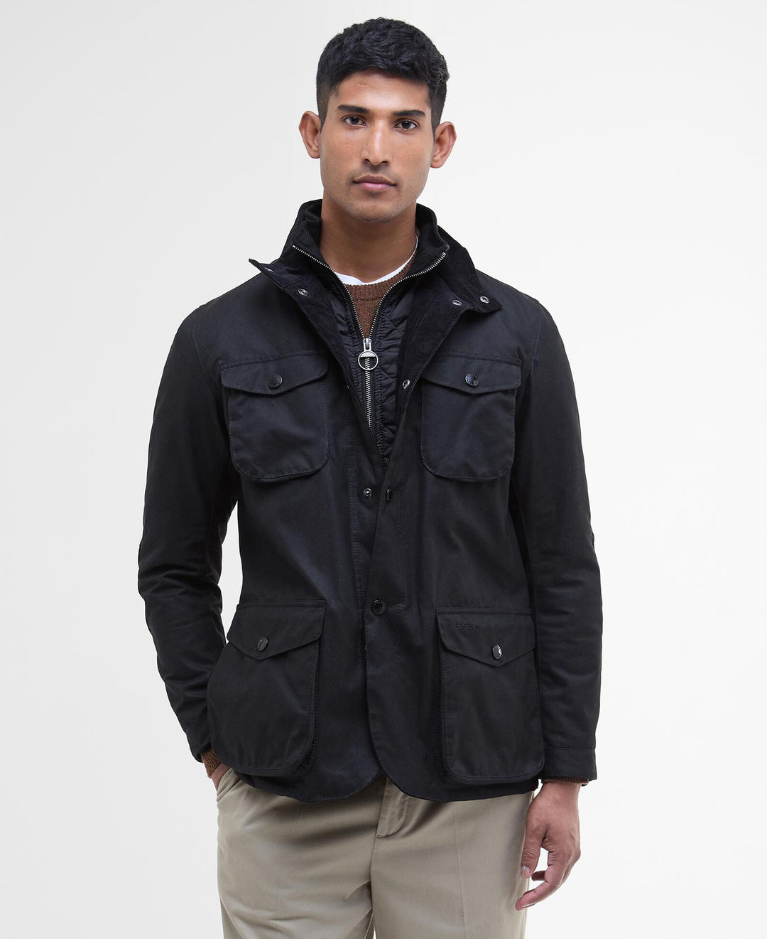 Barbour - Ogston Black Waxed Jacket