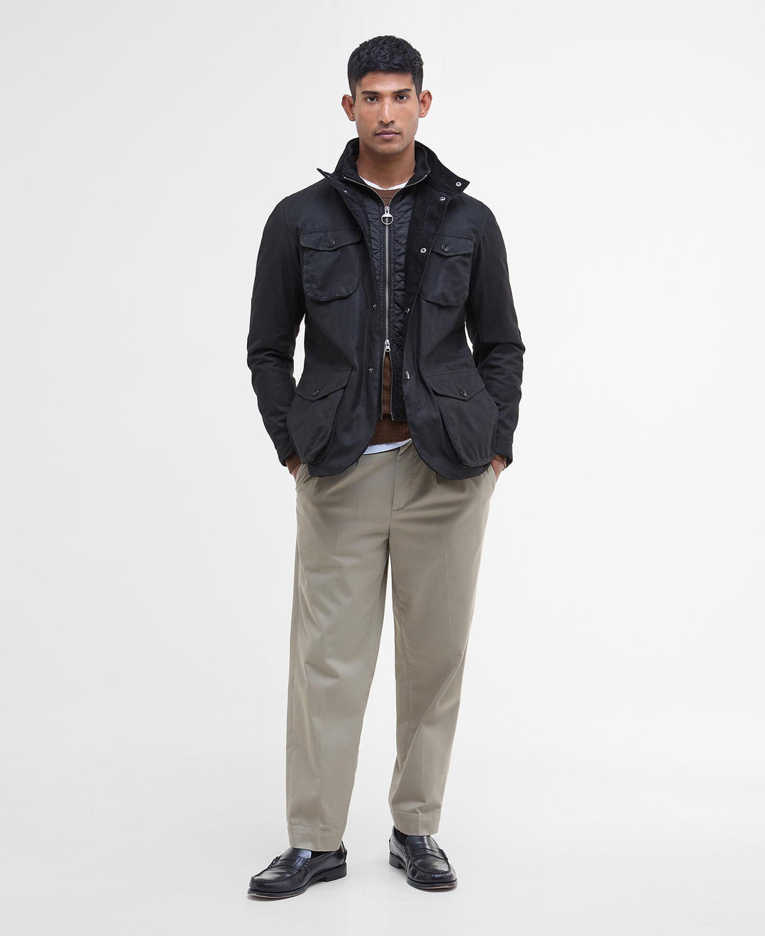 Barbour - Ogston Black Waxed Jacket