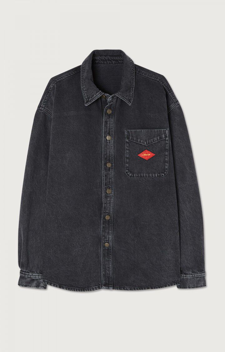 American Vintage - Yopday Shirt Jacket in Black Poivre
