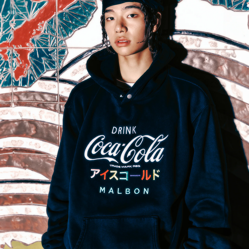 Malbon - Black Coca Cola Iced Cold Hoodie