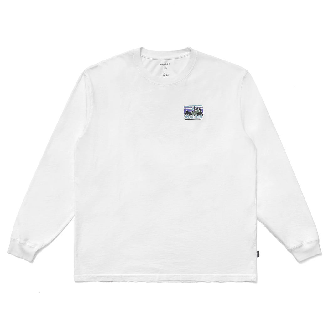 Malbon - White Glacier Buckets LS Tee