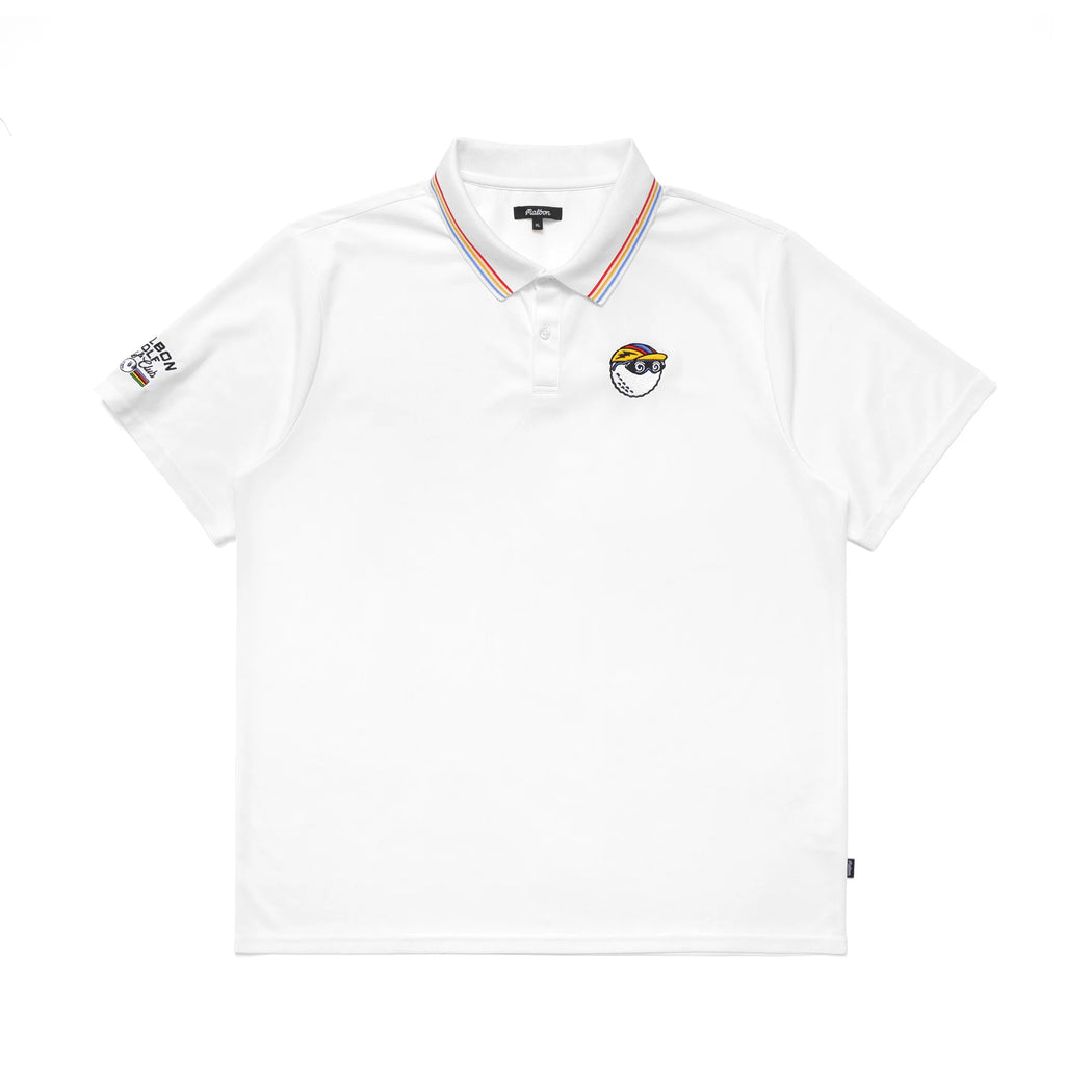 Malbon - Golf & Cycle Tour De Buckets Polo in White