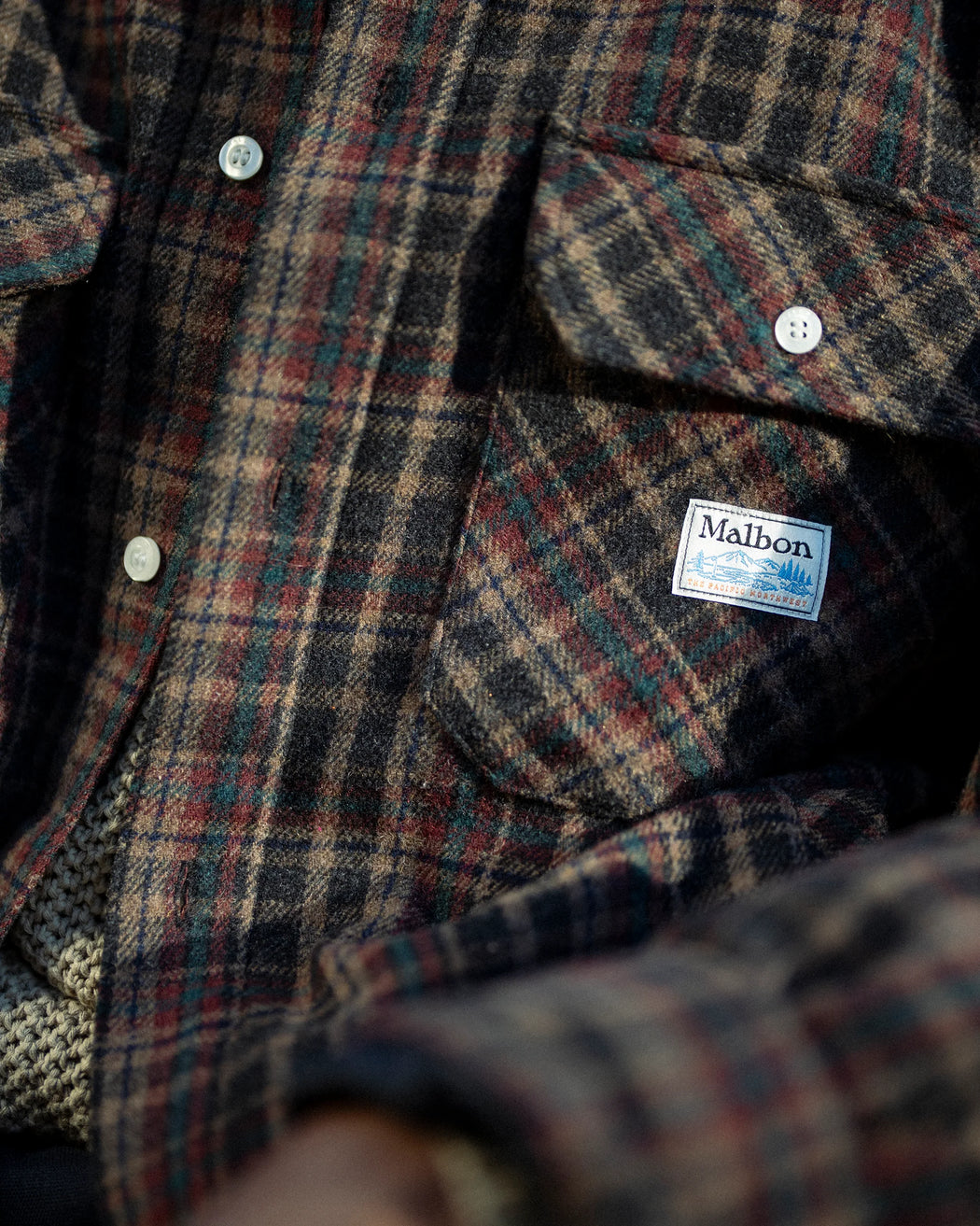 Malbon - Brown Colton Quilted Flannel