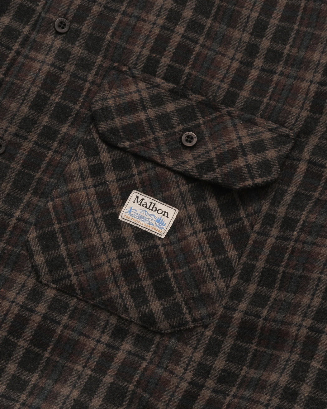 Malbon - Brown Colton Quilted Flannel