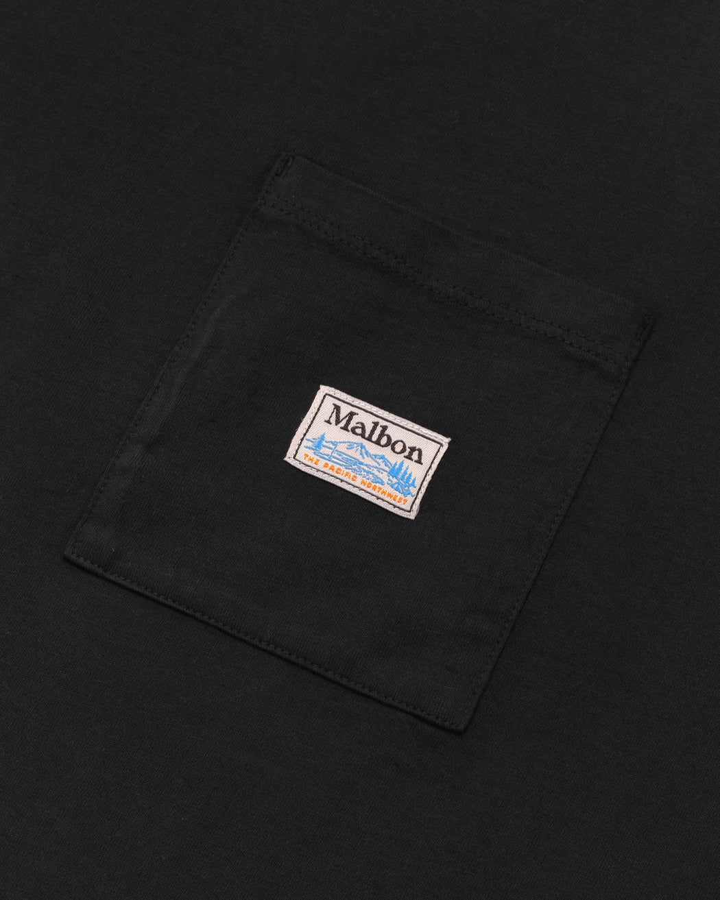 Malbon - Black Fishing Buckets Pocket Tee