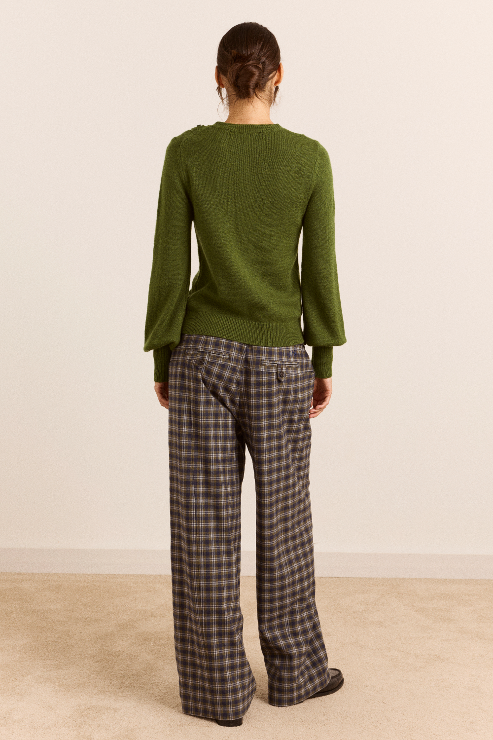 Damson Madder - Marla Wool Cashmere Blend Cardigan - Kalifornia Jean Bar