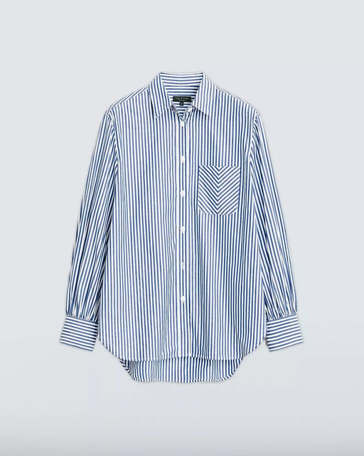 Rag & Bone - Maxine Button Down Shirt in Blustripe