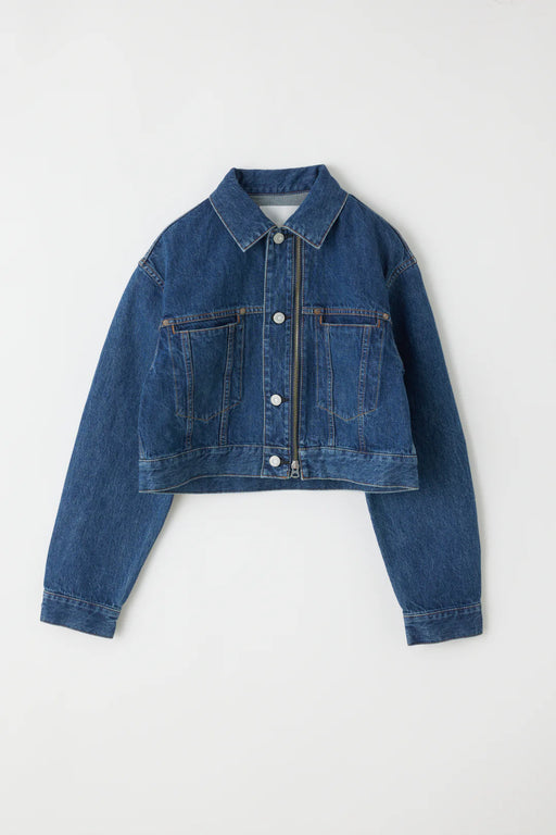 Moussy - Blue Enclave Zip Cropped Jacket