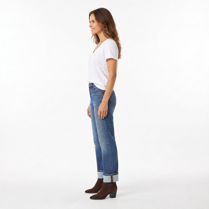 Agolde Fran Jean in Intersection side view