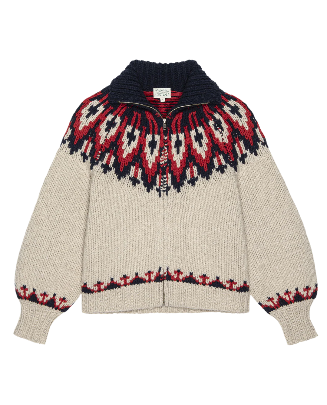 The Great - Nordic Sweater in Glacier Fair Isle
