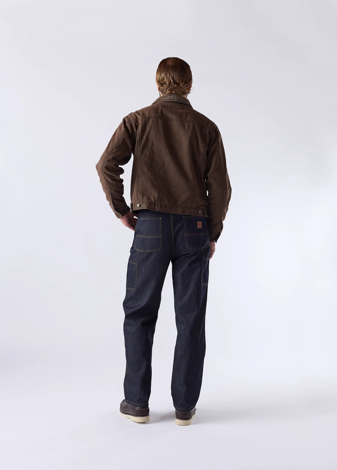 One of These Days - Lined Trucker Jacket Washed Brown Denim