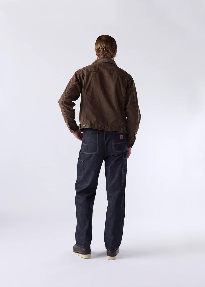 One of These Days - Lined Trucker Jacket Washed Brown Denim