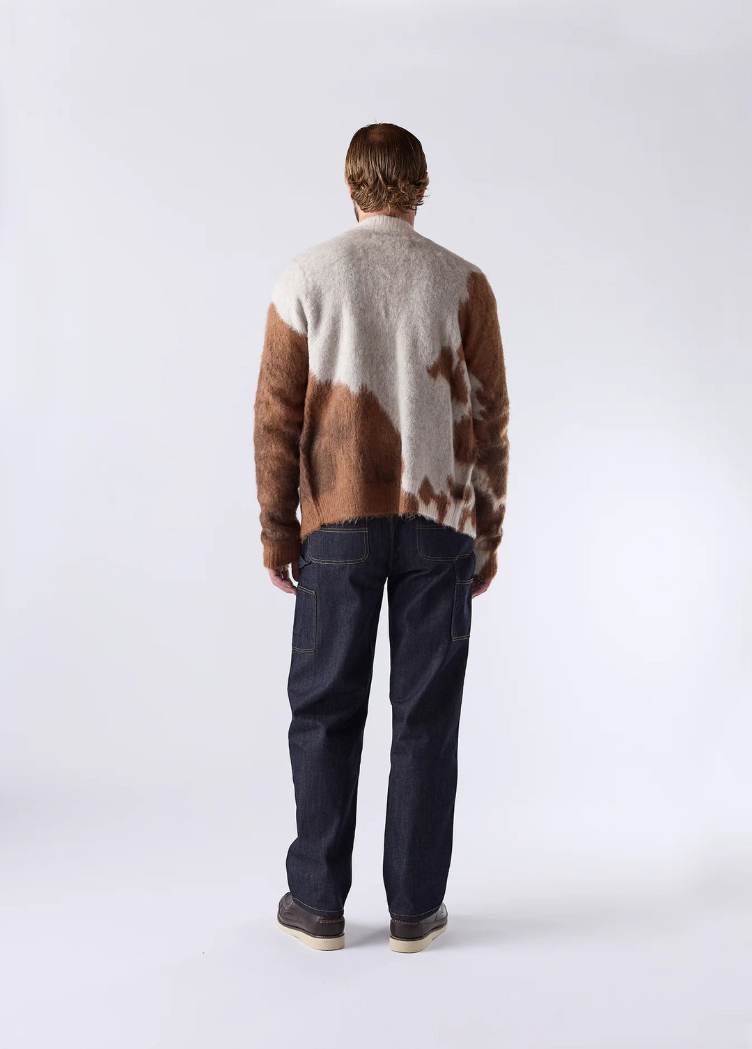 One of These Days - Horse Knit Cardigan in Brown