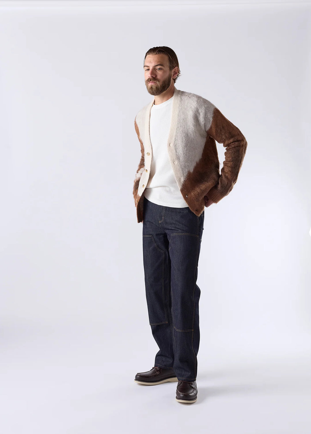 One of These Days - Horse Knit Cardigan in Brown