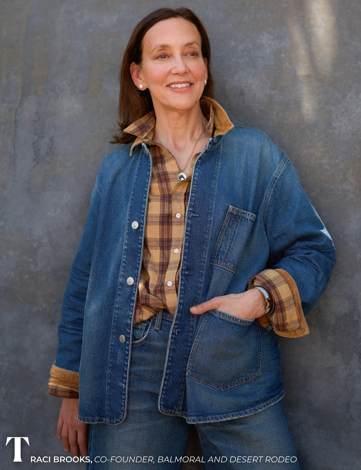 Frank & Eileen - Eileen Gold Brown Black Plaid