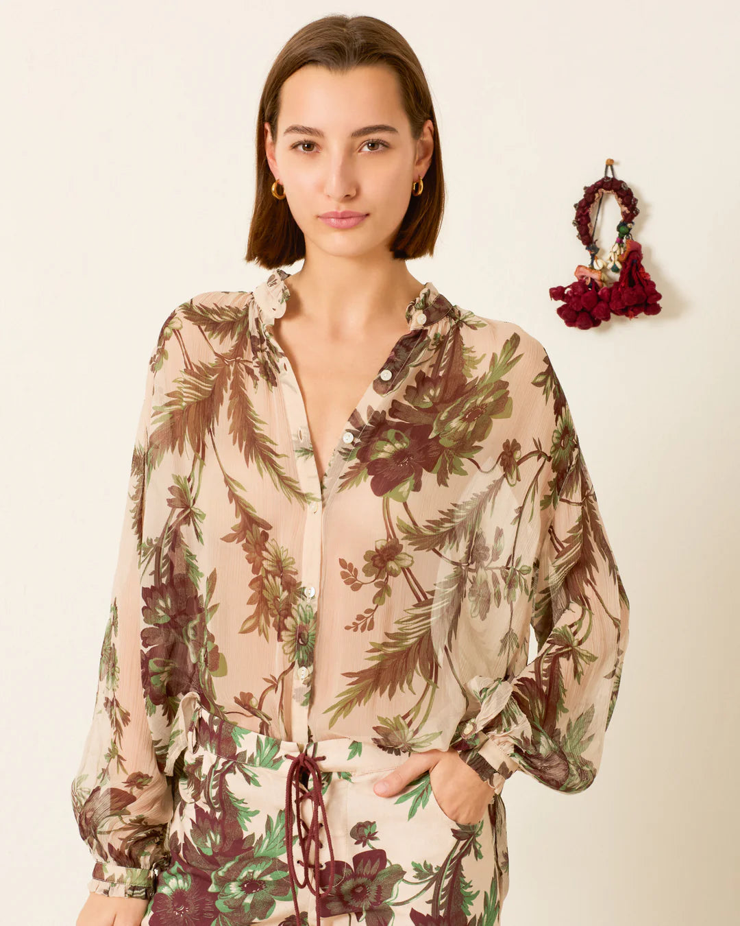 Alix of Bohemia - Poet Summermoss Blouse