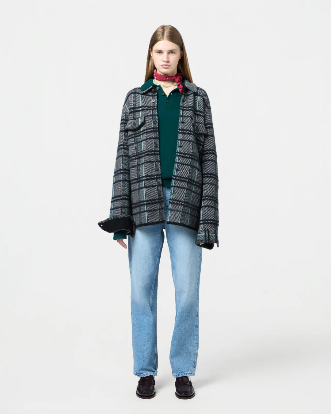 Guest in Residence - Plaid Work Shirt Black Combo