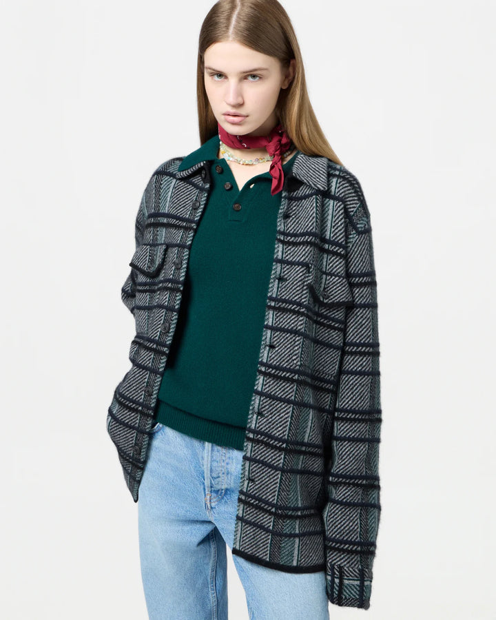 Guest in Residence - Plaid Work Shirt Black Combo