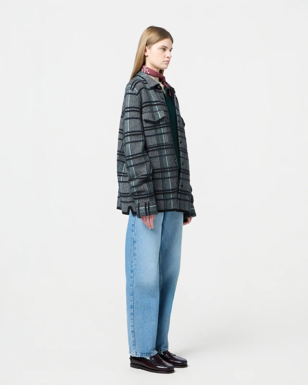 Guest in Residence - Plaid Work Shirt Black Combo