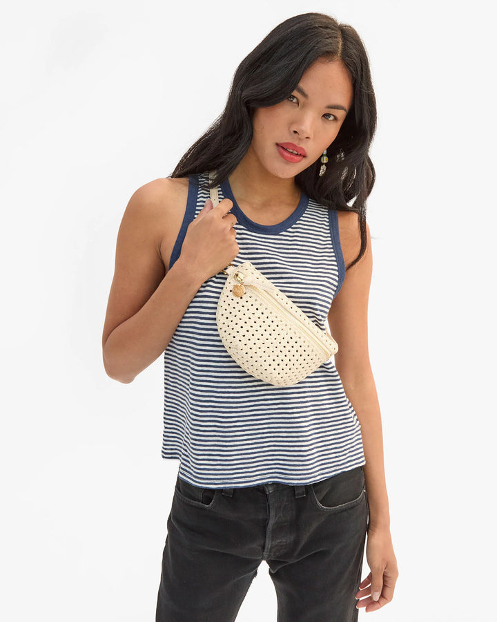 Clare V. - Petite Fanny Cream Rattan