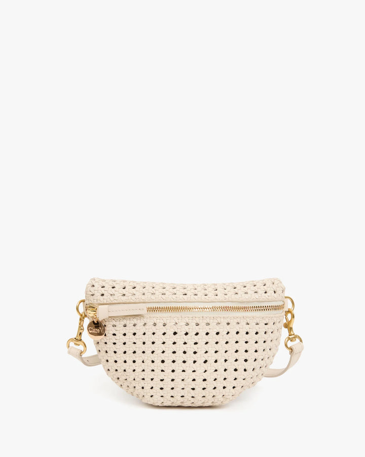Clare V. - Petite Fanny Cream Rattan
